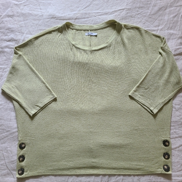 Reitmans Signature Women's XXL Shirt Avocado Green Casual Chic Dolman Sleeves - Picture 10 of 14
